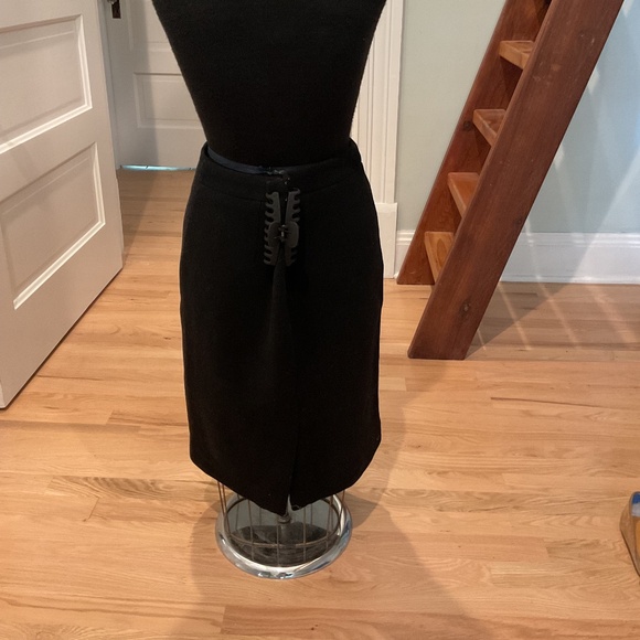 J Crew Factory Black Wool Pencil Skirt - Picture 2 of 5